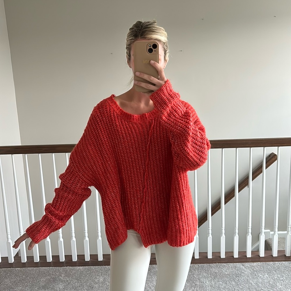 Orange Chunky Sweater